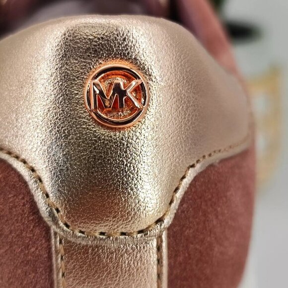 Michael Kors Women's Pink Microsuede Sneakers Shoes Size 7M US - Picture 12 of 12